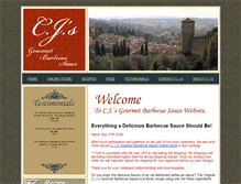 Tablet Screenshot of cjsbarbecue.net